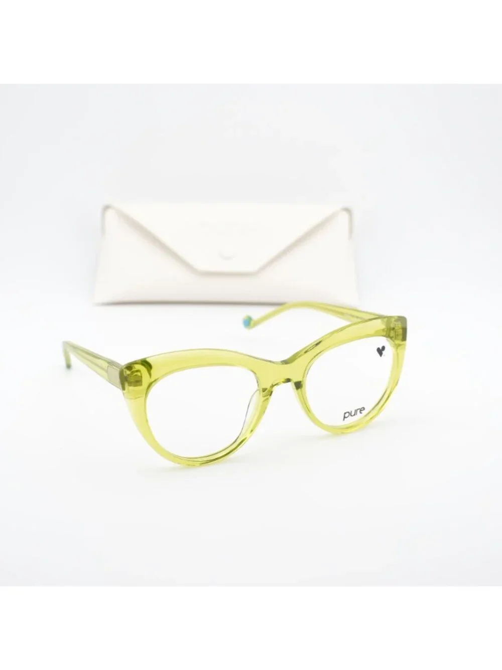 Pure P-7009 N 324 Cat Eye Eyeglasses 52mm – Lime